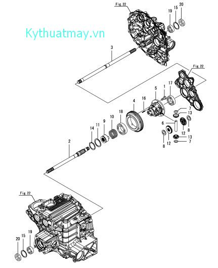 Truyền động vi sai trước